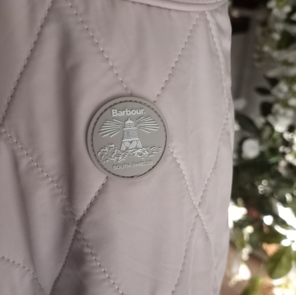 NWT Barbour Coastal Collection Arrow Parka Oyster/Beige/Pink Svrl Sizes - Picture 3 of 12